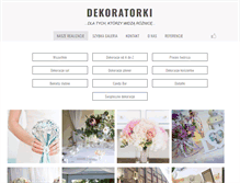 Tablet Screenshot of dekoratorki.pl